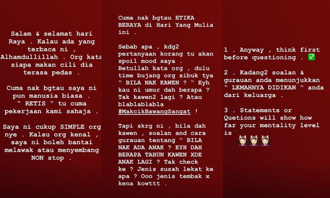 Siti Elizad Bengang 'Makcik Bawang' Tanya Soalan Tentang 