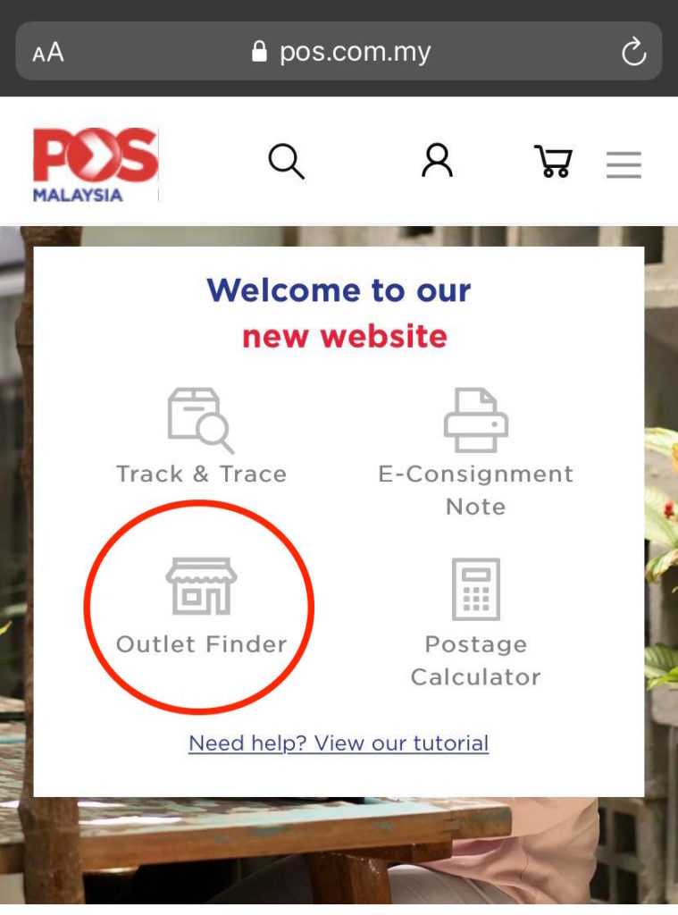 Finder pos.com.my outlet Pos Malaysia