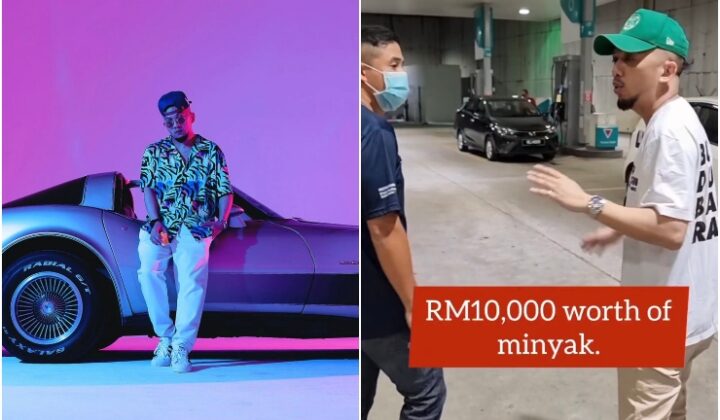 Caprice belanja orang ramai minyak RM10,000
