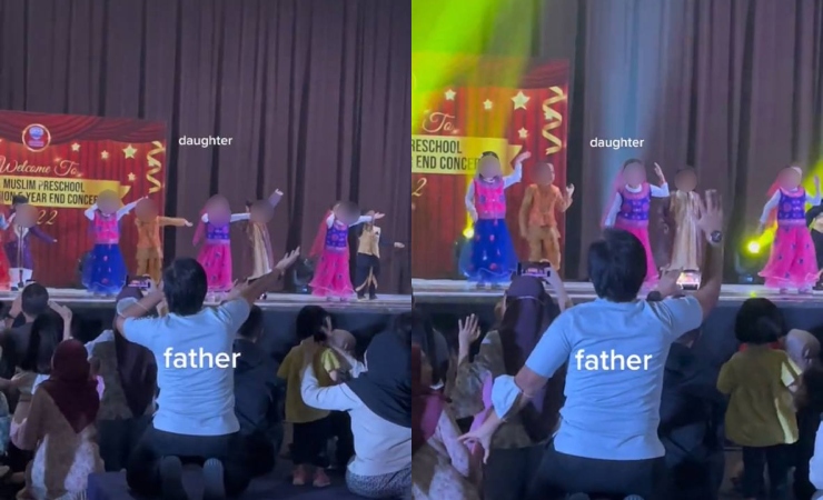 Bapa menari support anak